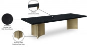 Immerse 213.4cm Lacquer Top Extendable Dining Table Black