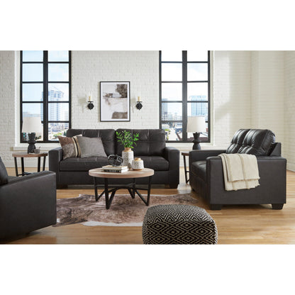 AS17004 Barlin Mills Sofa and Loveseat Set Carbon