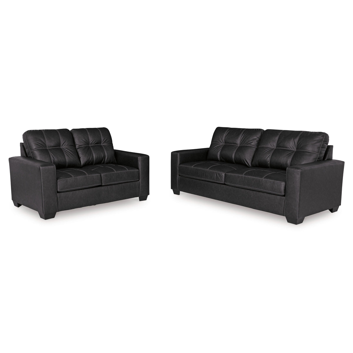 AS17004 Barlin Mills Sofa and Loveseat Set Carbon