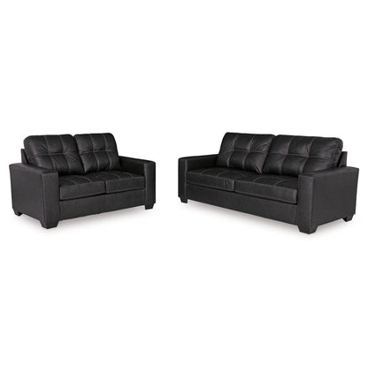 AS17004 Barlin Mills Sofa and Loveseat Set Carbon