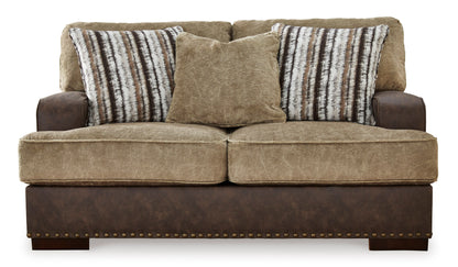 Alesbury AS18704 Sofa and Loveseat Set Chocolate