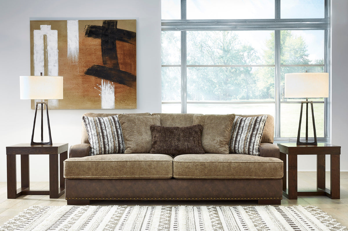 Alesbury AS18704 Sofa and Loveseat Set Chocolate
