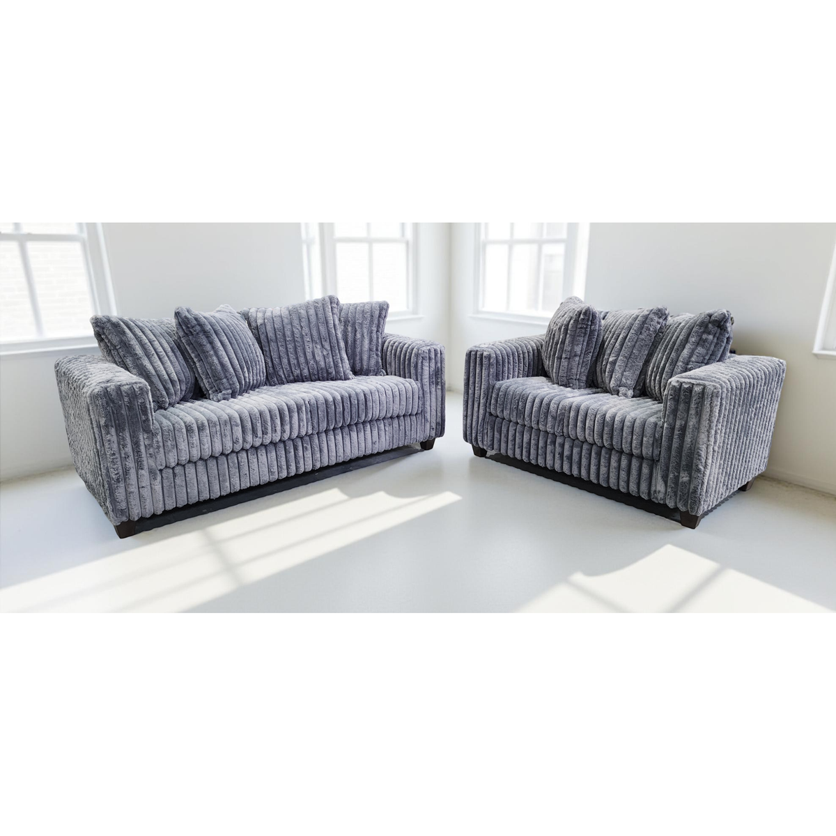 Gia S300 Living Room Set Grey