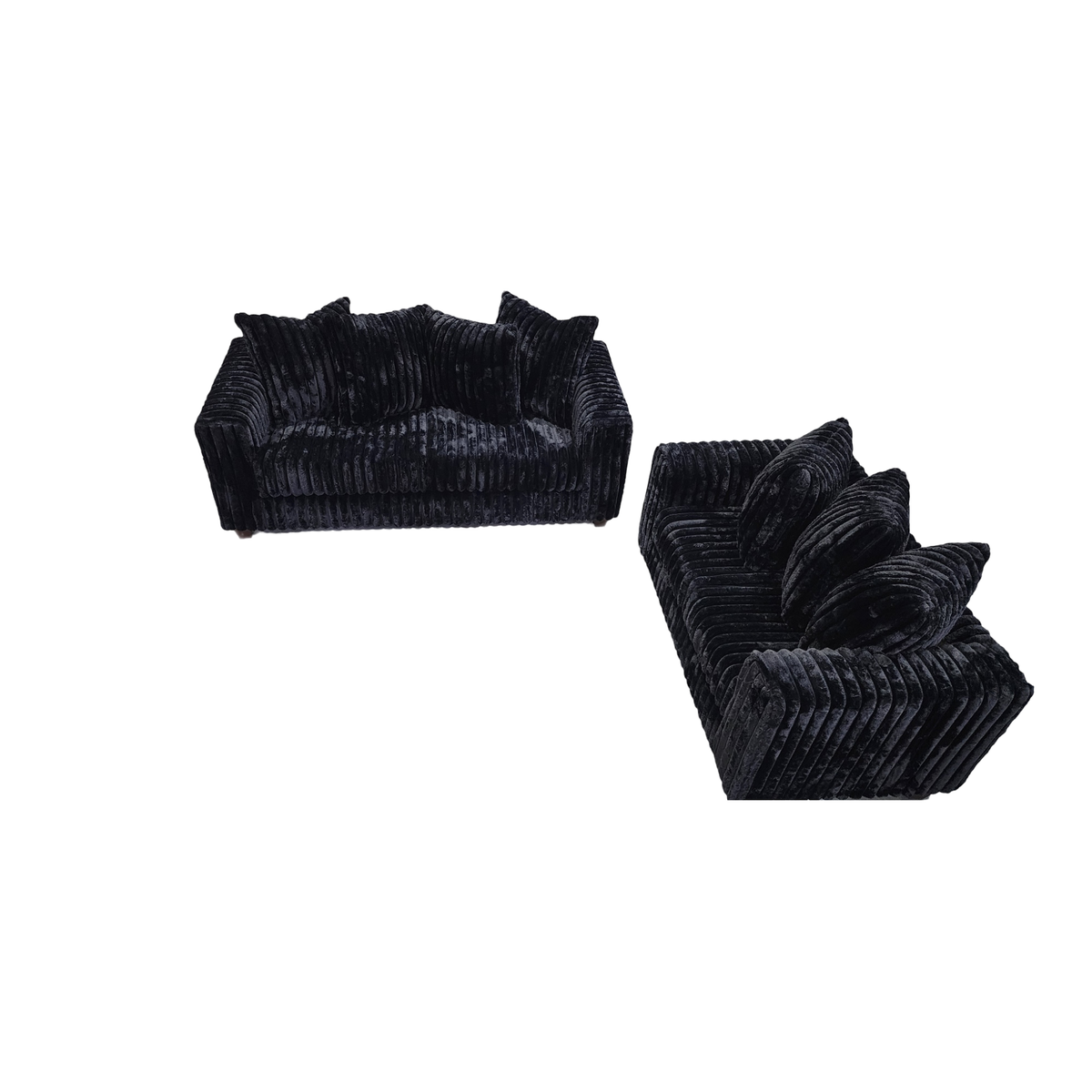 Gia S300 Living Room Set Black