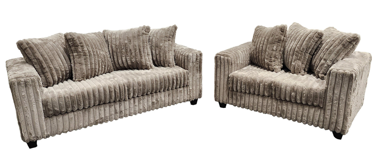 Gia S300 2-Piece Living Room Set Mocha