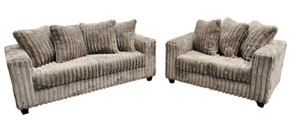 Gia S300 2-Piece Living Room Set Mocha