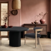 Belinda 312.4cm Oak Veneer Solid Wood Dining Table