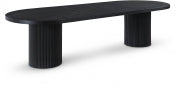 Belinda 312.4cm Oak Veneer Solid Wood Dining Table