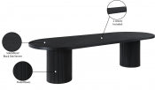 Belinda 312.4cm Oak Veneer Solid Wood Dining Table