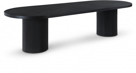 Belinda 312.4cm Oak Veneer Solid Wood Dining Table