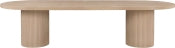 Belinda 312.4cm Oak Veneer Solid Wood Extendable Dining Table