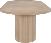Belinda 312.4cm Oak Veneer Solid Wood Extendable Dining Table