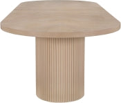 Belinda 312.4cm Oak Veneer Solid Wood Extendable Dining Table