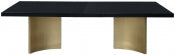 Immerse 213.4cm Lacquer Top Extendable Dining Table Black