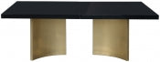 Immerse 213.4cm Lacquer Top Extendable Dining Table Black