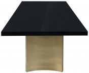 Immerse 213.4cm Lacquer Top Extendable Dining Table Black