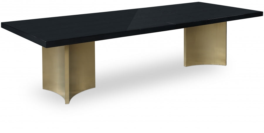 Immerse 213.4cm Lacquer Top Extendable Dining Table Black
