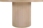 Belinda 121.9cm Oak Veneer Solid Wood Dining Table