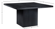 Belinda 137.2cm Oak Veneer Solid Wood Dining Table