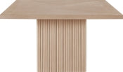 Belinda 137.2cm Oak Veneer Solid Wood Dining Table