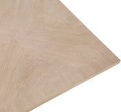 Belinda 137.2cm Oak Veneer Solid Wood Dining Table