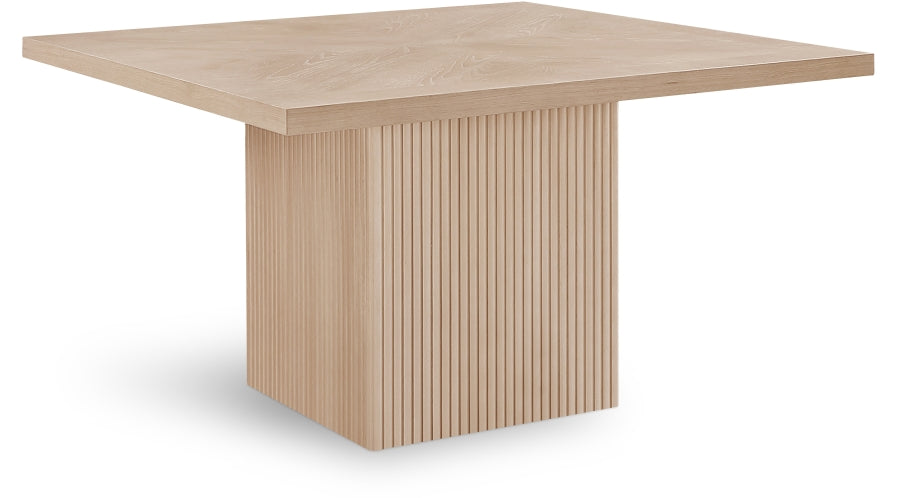 Belinda 137.2cm Oak Veneer Solid Wood Dining Table