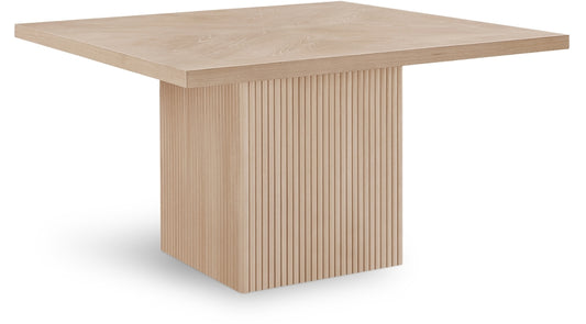 Belinda 137.2cm Oak Veneer Solid Wood Dining Table