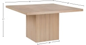 Belinda 137.2cm Oak Veneer Solid Wood Dining Table