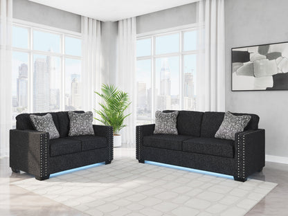 Jasmine Peaks AS28904 Sofa and Loveseat Coal