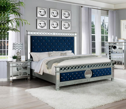 Hollywood Glam Mirrored Bed
