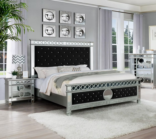 Hollywood Glam Mirrored Bed