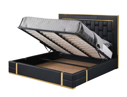 Luxe Edge Storage Bed