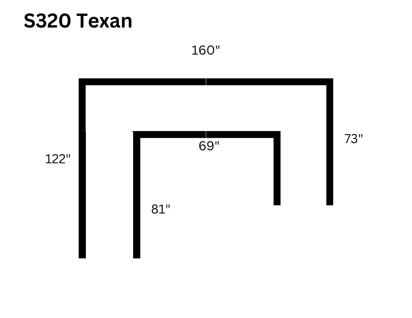 Big Texan 4pcs Sectional