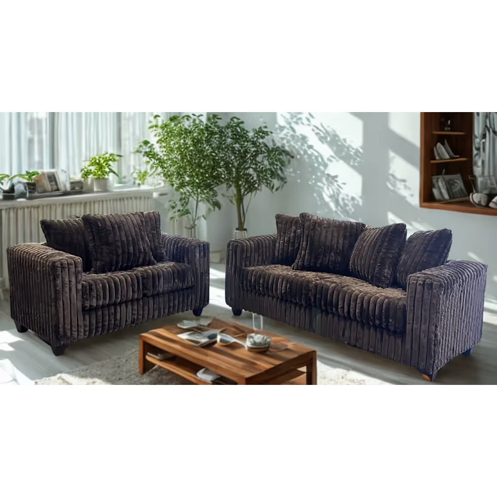 Gia S300 3-Piece Sectional Chocolate