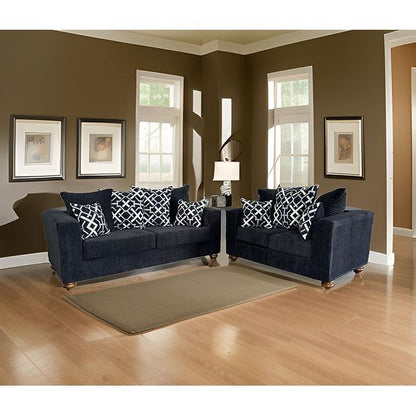 S305 Graphite 2-Piece Sofa and Loveseat Set Black