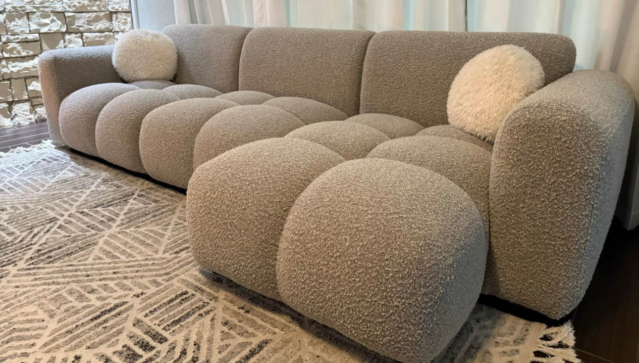 Modern Bouclé Cloud Sectional Sofa