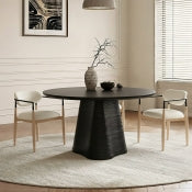 Bernada 121.9cm Oak Veneer Solid Wood Dining Table