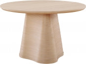 Bernada 121.9cm Oak Veneer Solid Wood Dining Table