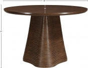 Bernada 121.9cm Oak Veneer Solid Wood Dining Table