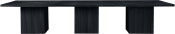 Belinda 411.5cm Solid Wood Modular Dining Table Black