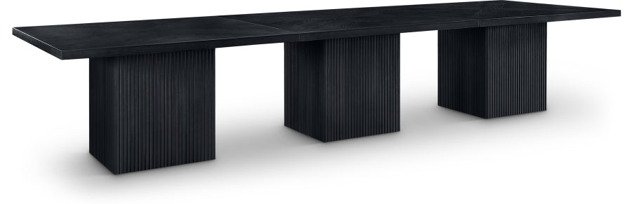 Belinda 411.5cm Solid Wood Modular Dining Table Black