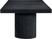 Belinda 243.8cm Oak Veneer Solid Wood Dining Table