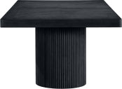 Belinda 243.8cm Oak Veneer Solid Wood Dining Table