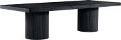 Belinda 243.8cm Oak Veneer Solid Wood Dining Table