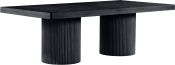 Belinda 243.8cm Oak Veneer Solid Wood Dining Table