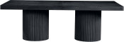 Belinda 243.8cm Oak Veneer Solid Wood Dining Table