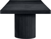 Belinda 243.8cm Oak Veneer Solid Wood Dining Table