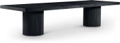 Belinda 243.8cm Oak Veneer Solid Wood Dining Table