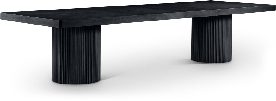 Belinda 243.8cm Oak Veneer Solid Wood Dining Table