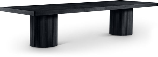 Belinda 243.8cm Oak Veneer Solid Wood Dining Table